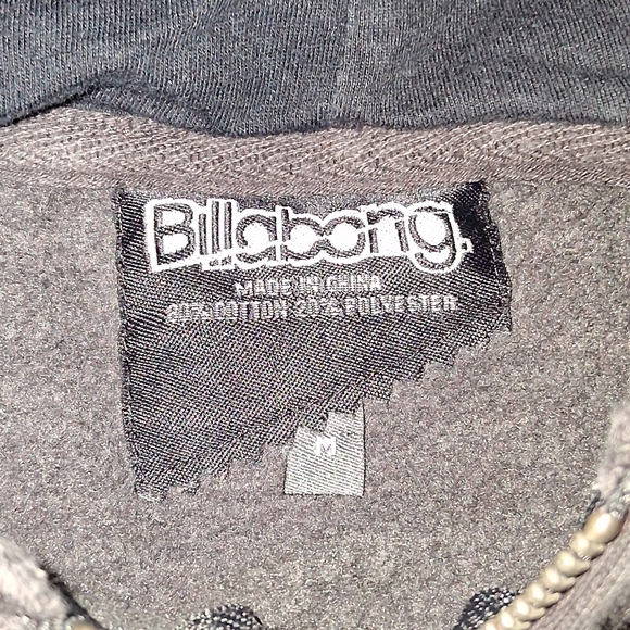 Y2K Billabong Vintage Striped Zip Up Hoodie Hooded Sweatshirt Stripe Stripes - Picture 3 of 5